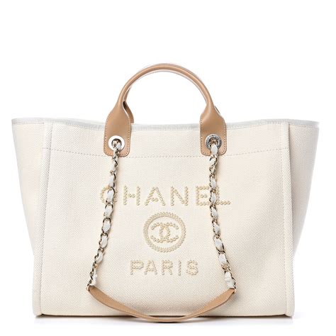 chanel canvas tote with pearls|authentic chanel tote bag.